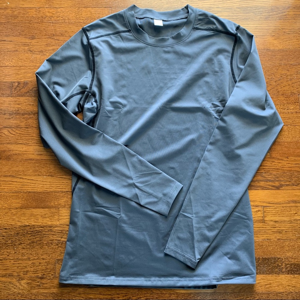Gray Rashguard Long Sleeve Size Medium